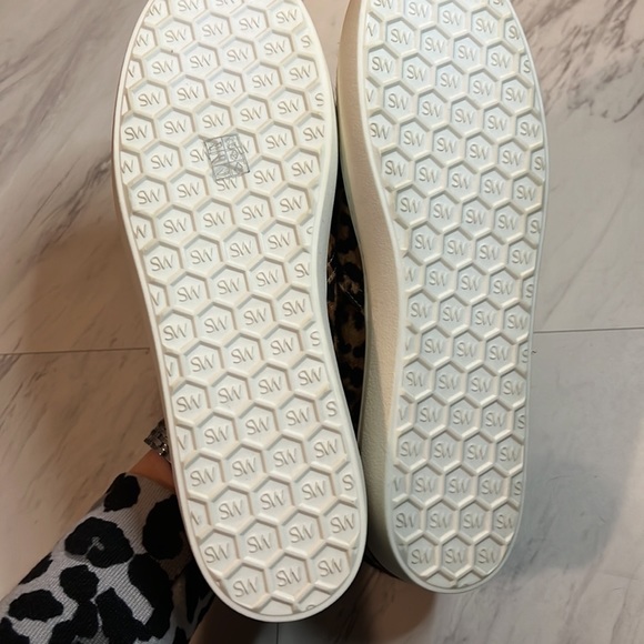 Stuart Weitzman Daryl calf hair leopard print slip on shoes size 9.5 - Picture 6 of 7